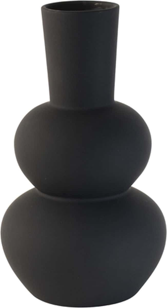 Gusta Vase - Matt Schwarz - 10,7x19,7cm - Ø 4,5cm